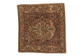 2x2 Vintage Josan Sarouk Square Rug Mat
