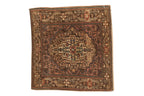 2x2 Vintage Josan Sarouk Square Rug Mat