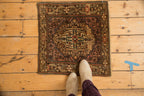 2x2 Vintage Josan Sarouk Square Rug Mat