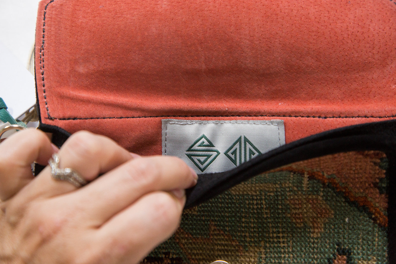 Handmade Rug Fragment Bag