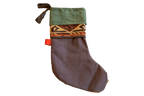 Antique Rug Fragment Stocking Green