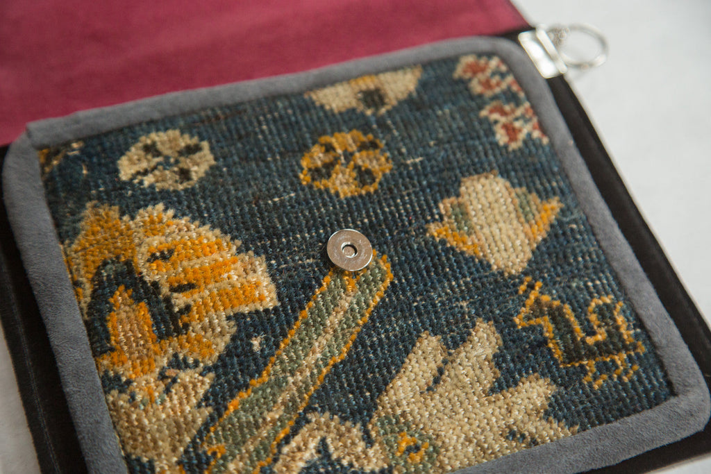 Antique Turkish Rug Fragment Bag