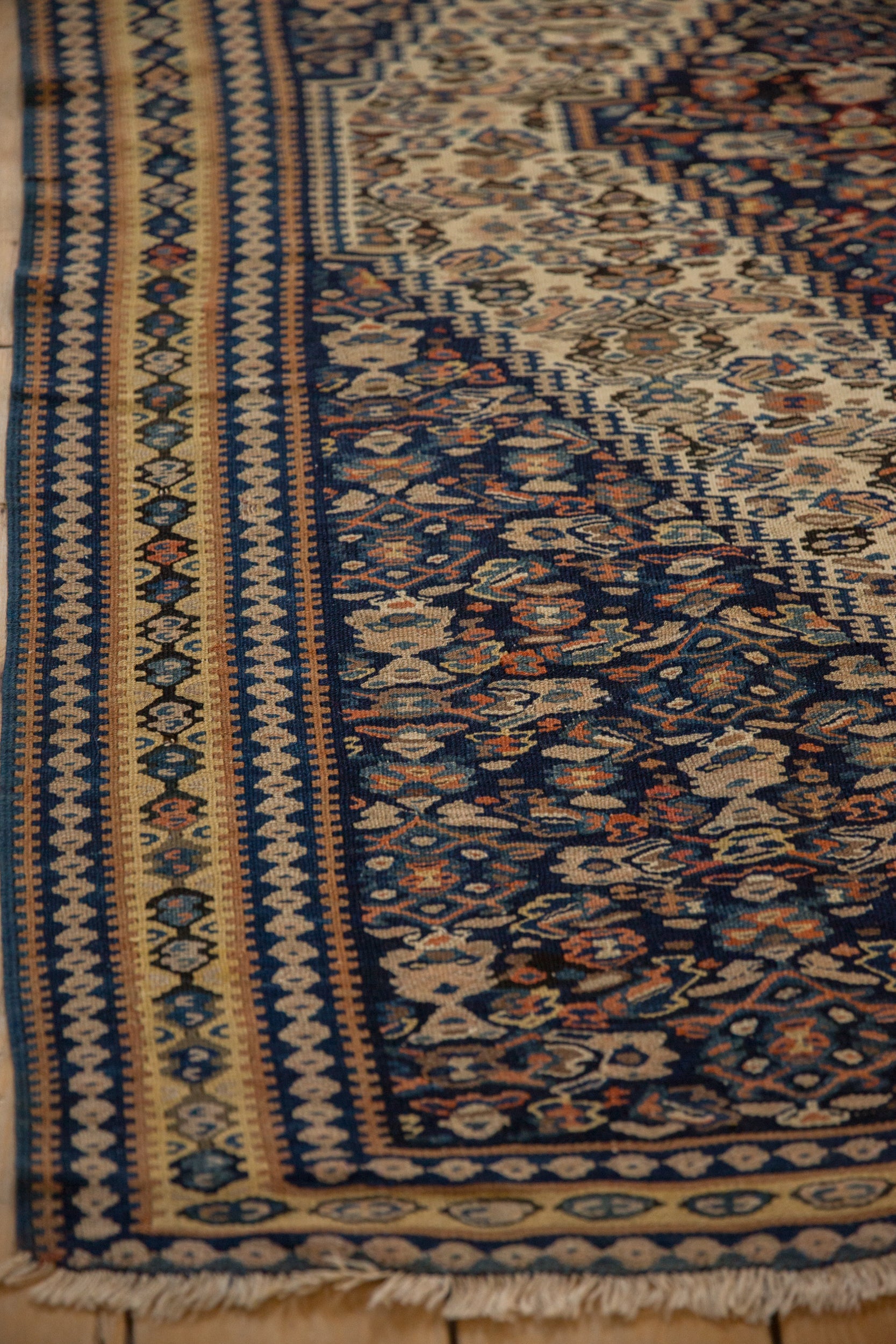 3.5x5 Antique Senneh Kilim Rug