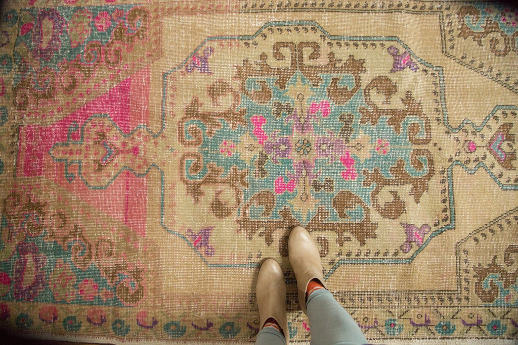 4x7.5 Vintage Distressed Oushak Rug