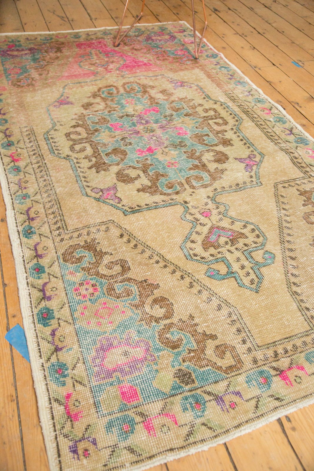 4x7.5 Vintage Distressed Oushak Rug