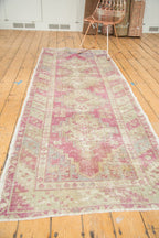 3.5x9.5 Vintage Distressed Oushak Rug Runner
