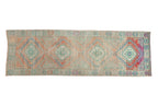 3.5x10.5 Vintage Distressed Oushak Rug Runner