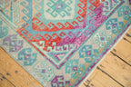 3.5x10.5 Vintage Distressed Oushak Rug Runner
