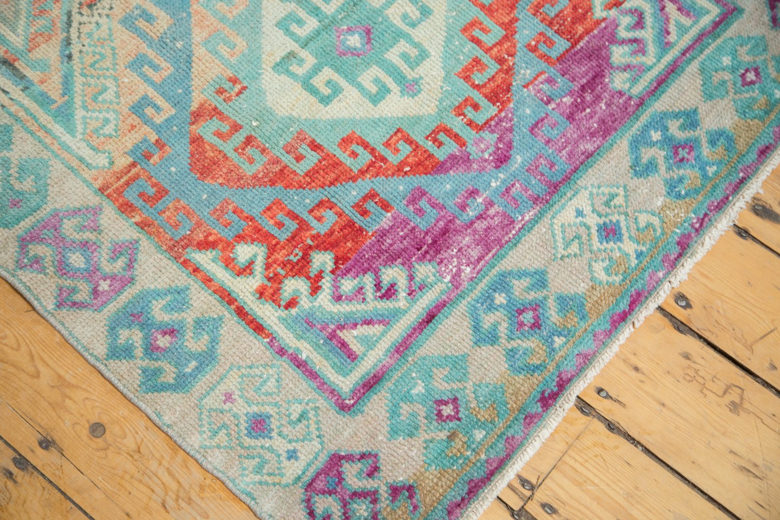 3.5x10.5 Vintage Distressed Oushak Rug Runner