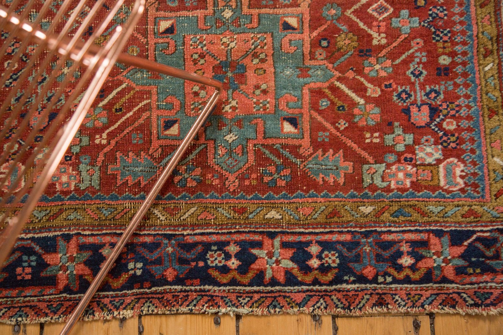 4x4.5 Antique Fine Karaja Square Rug