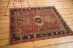 4x4.5 Antique Fine Karaja Square Rug