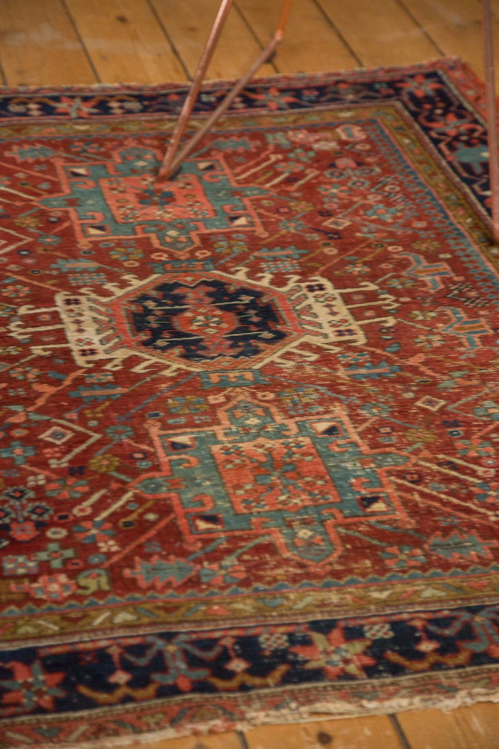 4x4.5 Antique Fine Karaja Square Rug