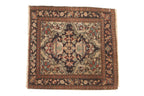RESERVED 1.5x2 Antique Farahan Sarouk Square Bag Face Rug Mat