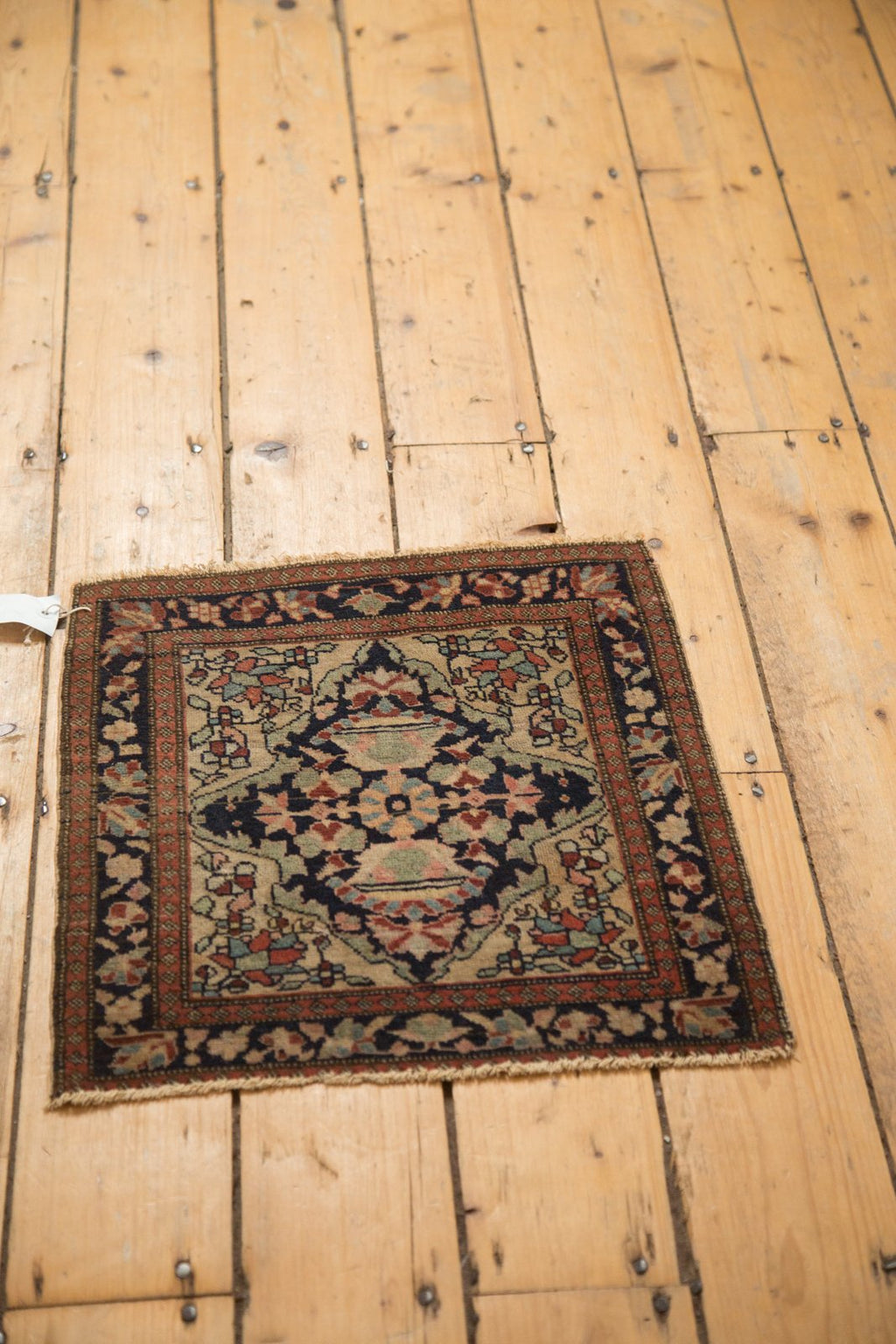 RESERVED 1.5x2 Antique Farahan Sarouk Square Bag Face Rug Mat