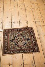 RESERVED 1.5x2 Antique Farahan Sarouk Square Bag Face Rug Mat