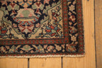 RESERVED 1.5x2 Antique Farahan Sarouk Square Bag Face Rug Mat