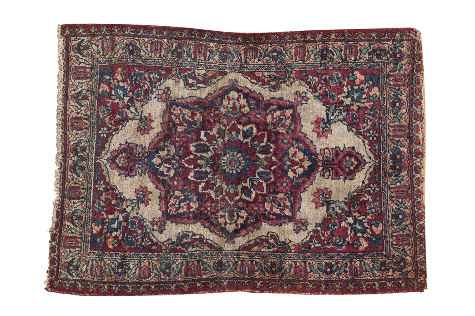2x2.5 Antique Kermanshah Square Rug Mat