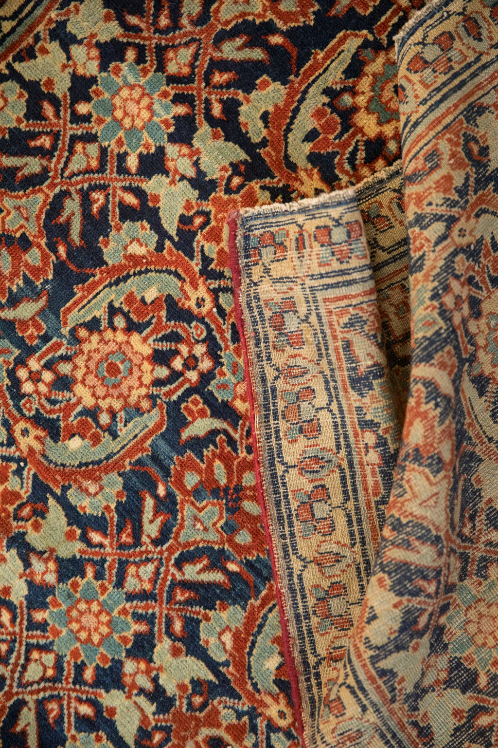 2.5x4 Vintage Tabriz Sennehbaft Rug
