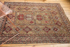 4x4.5 Antique Caucasian Square Rug