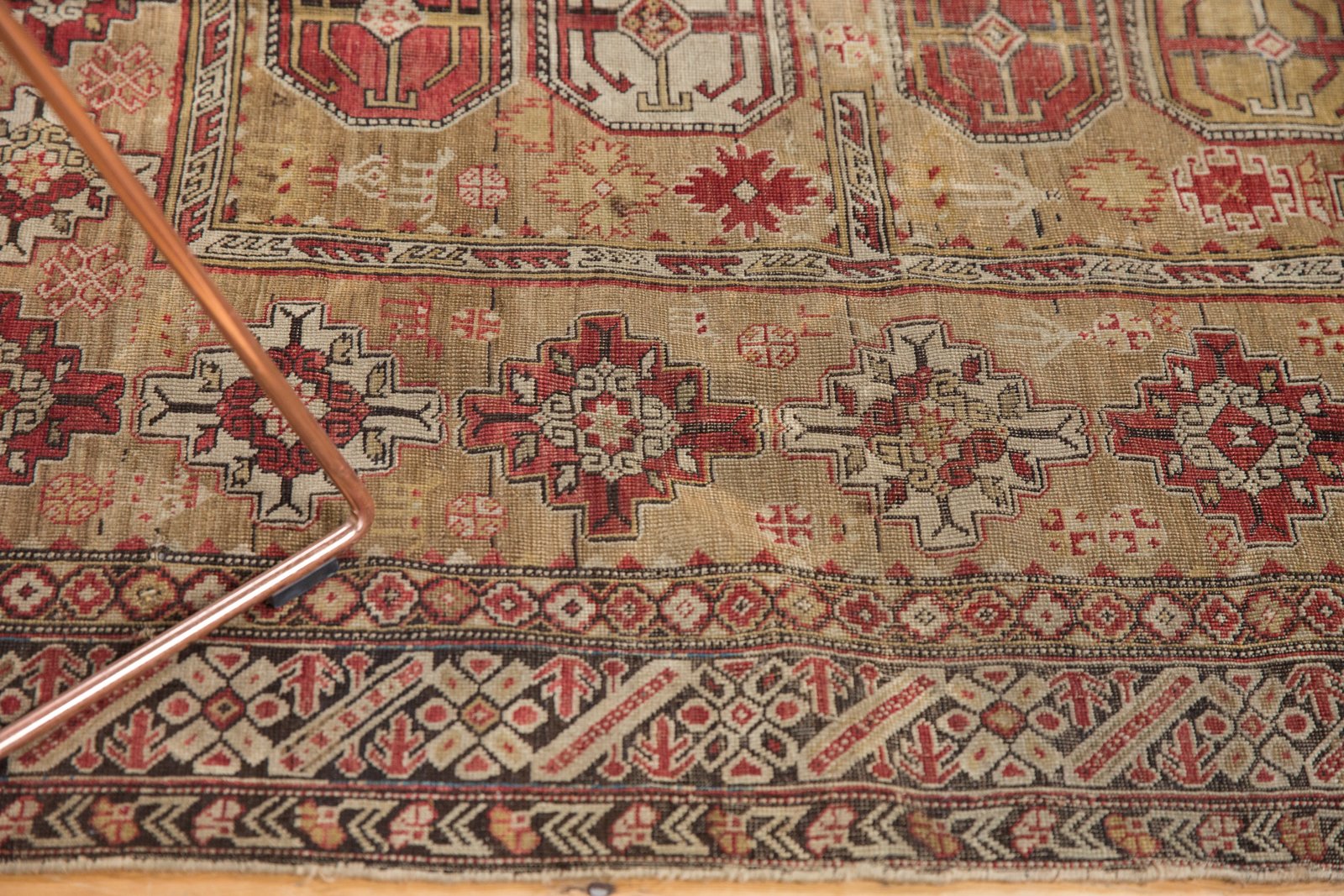 4x4.5 Antique Caucasian Square Rug