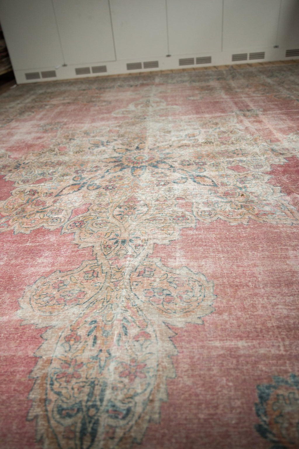 12x18.5 Antique Distressed Kermanshah Carpet
