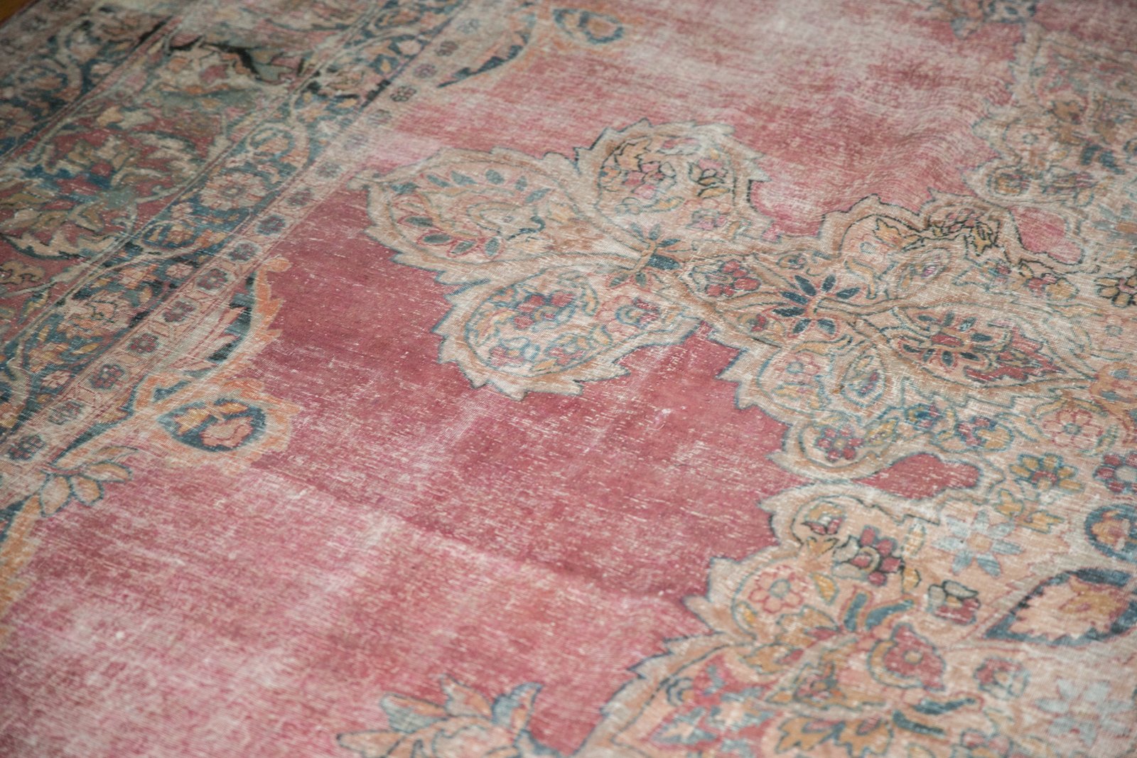 12x18.5 Antique Distressed Kermanshah Carpet