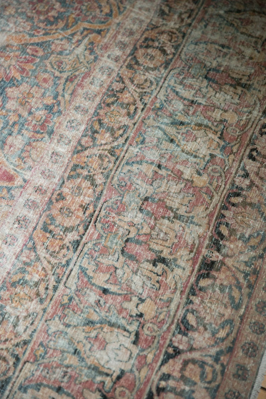 12x18.5 Antique Distressed Kermanshah Carpet