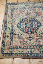 2x2.5 Antique Kerman Square Rug Mat