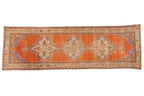 3.5x11 Vintage Distressed Oushak Rug Runner