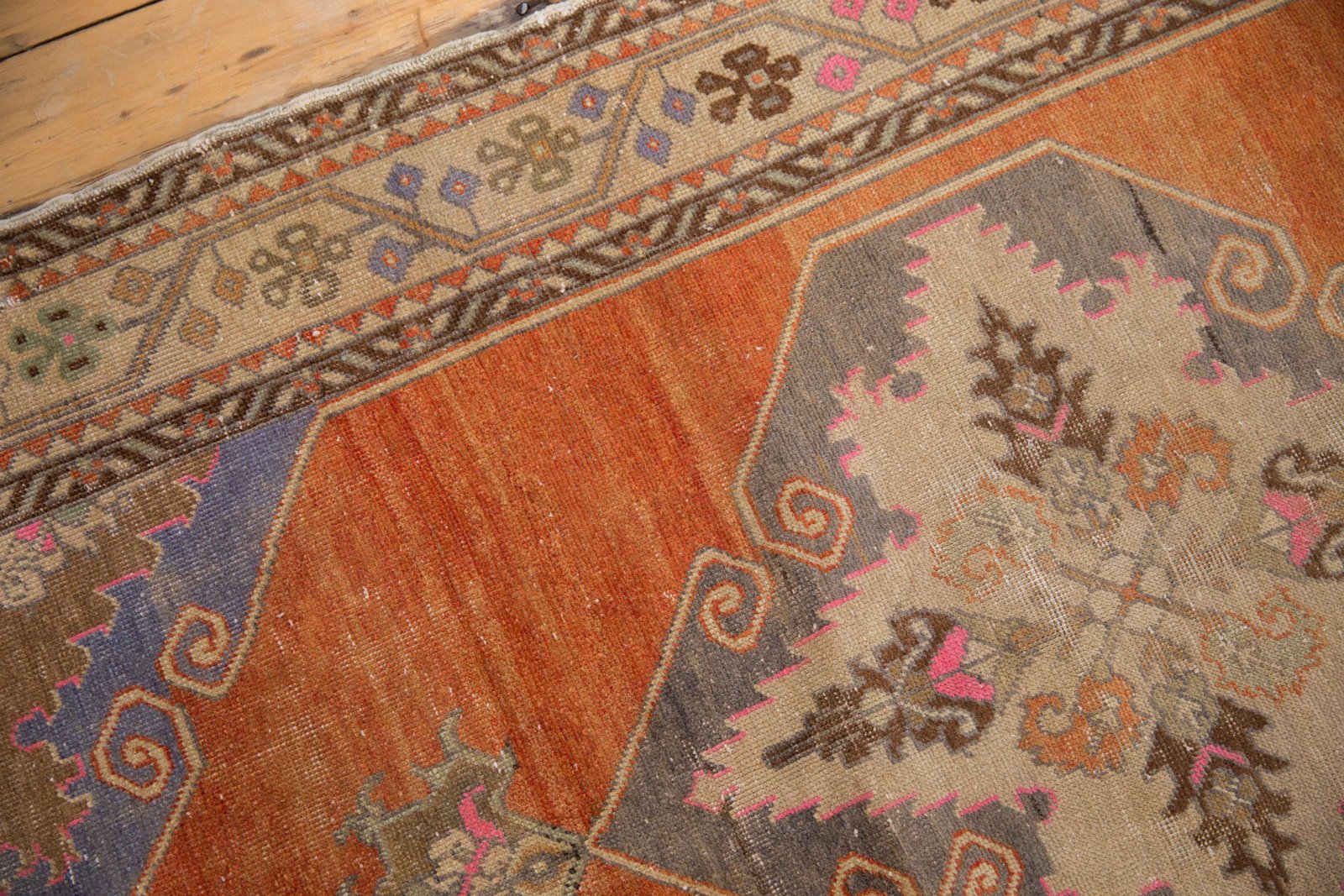 3.5x11 Vintage Distressed Oushak Rug Runner