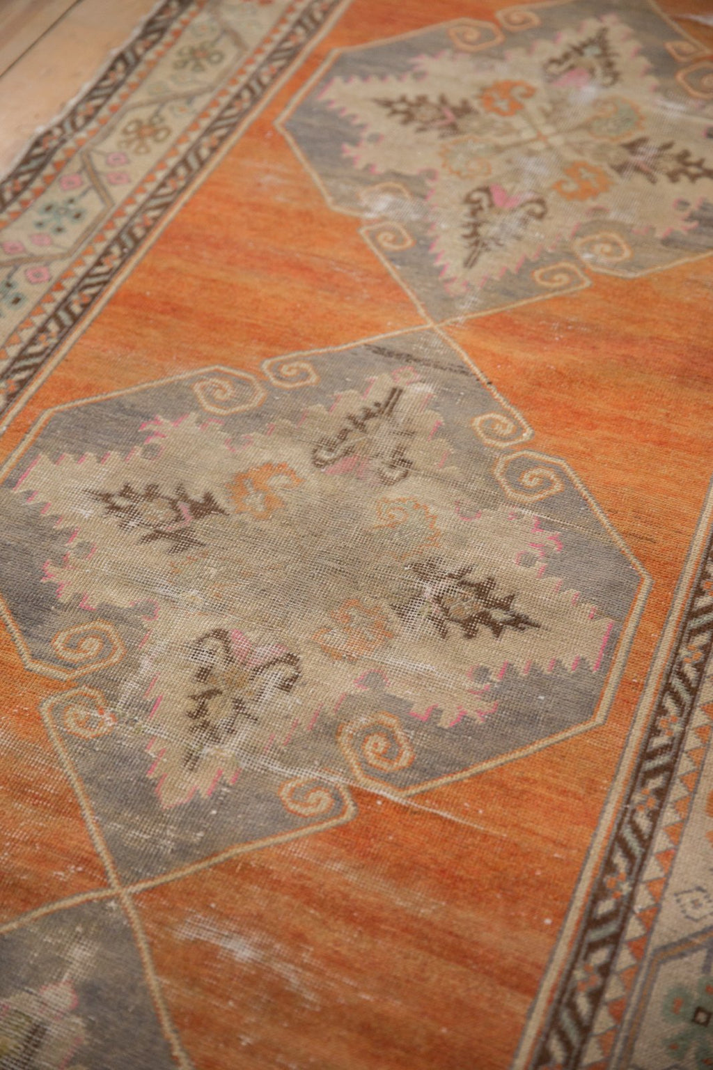3.5x11 Vintage Distressed Oushak Rug Runner