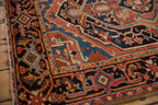 3.5x4.5 Vintage Heriz Square Rug