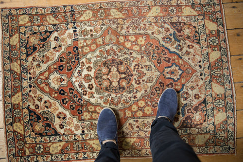 2.5x4 Antique Haji Jalili Tabriz Rug