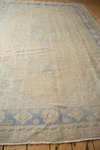 6x9.5 Vintage Distressed Oushak Carpet