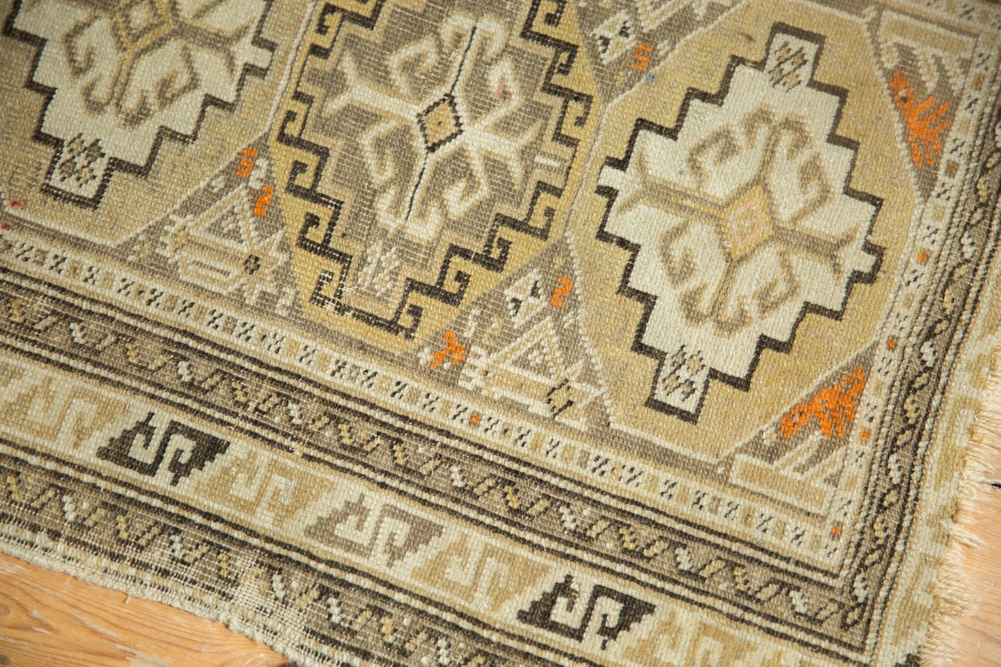 2x2.5 Antique Caucasian Square Rug Mat