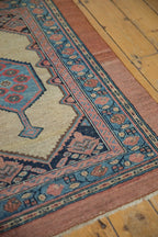 3x4 Antique Camel Hair Serab Square Rug