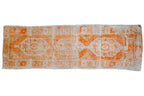 2.5x8.5 Vintage Distressed Oushak Rug Runner