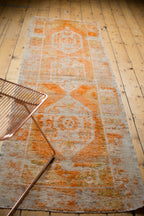 2.5x8.5 Vintage Distressed Oushak Rug Runner