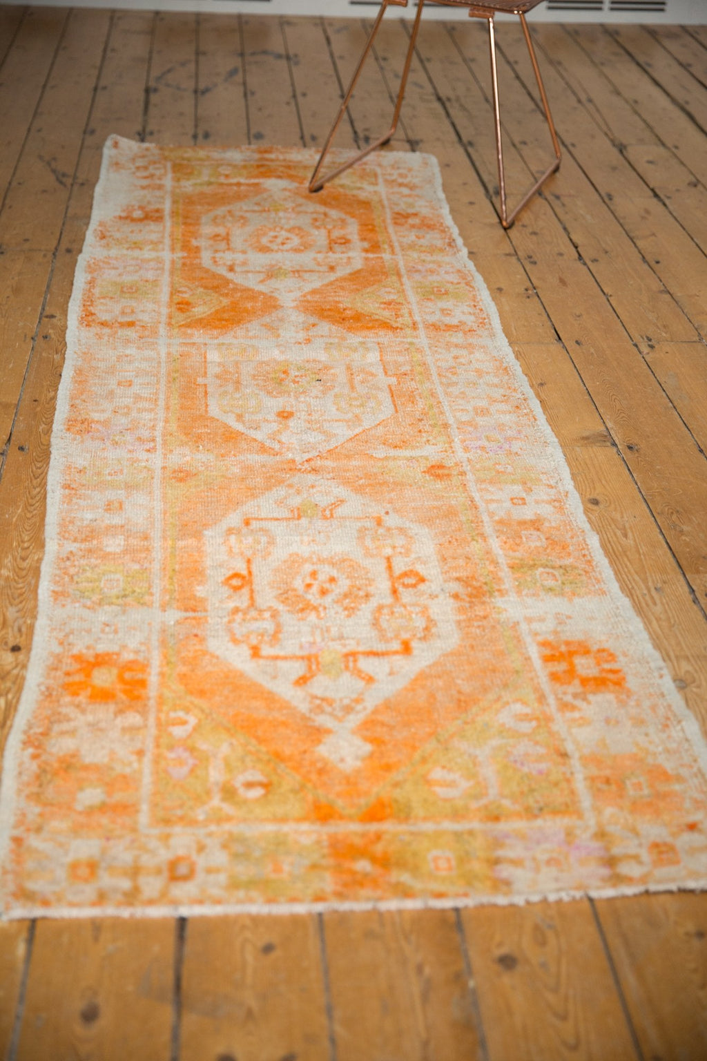 2.5x8.5 Vintage Distressed Oushak Rug Runner