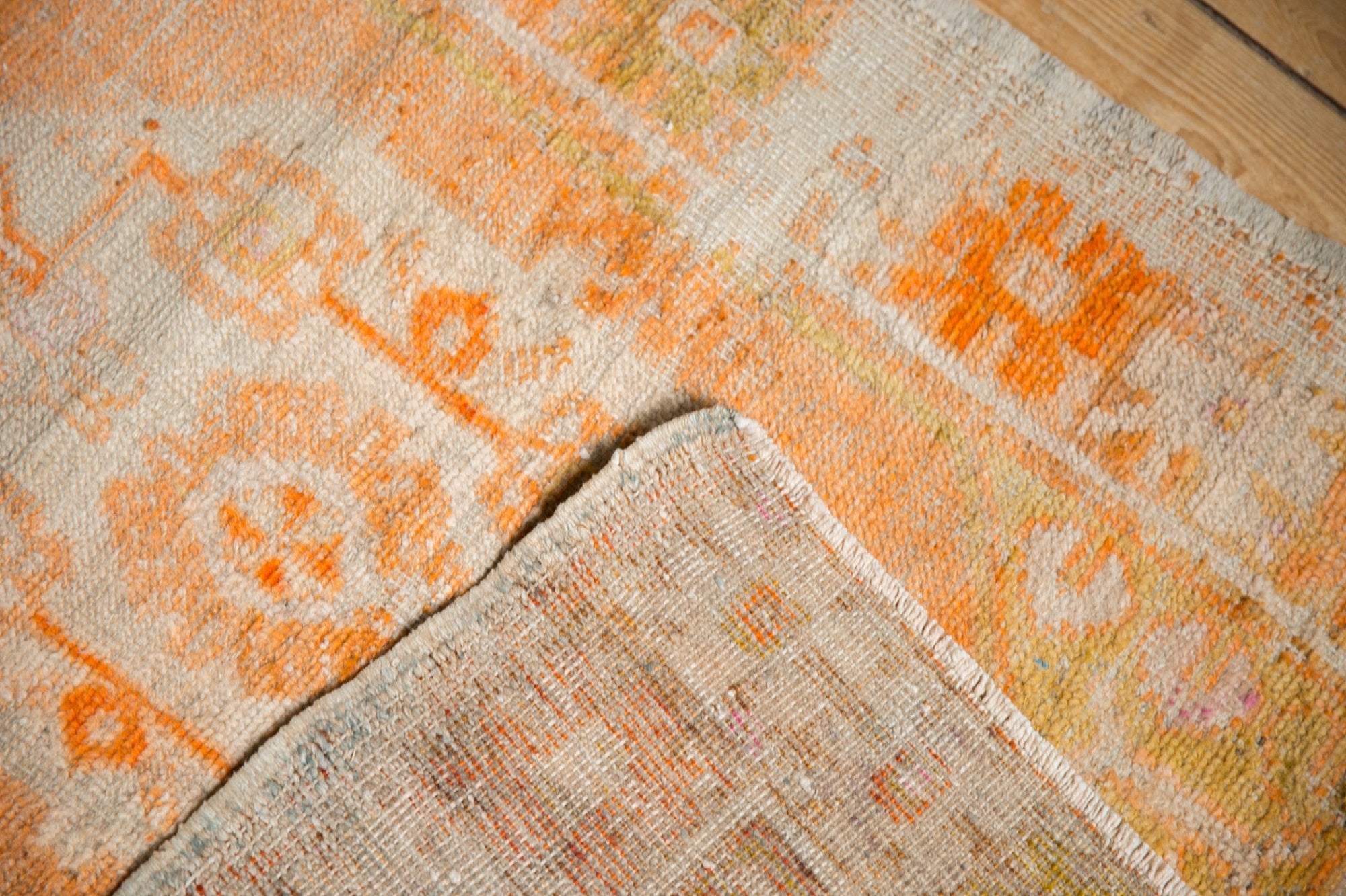 2.5x8.5 Vintage Distressed Oushak Rug Runner