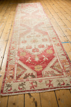 2.5x11 Vintage Distressed Oushak Rug Runner