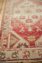 2.5x11 Vintage Distressed Oushak Rug Runner