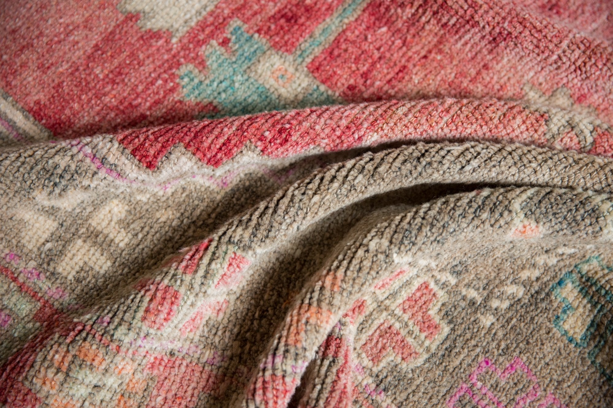 4.5x9.5 Vintage Distressed Oushak Rug Runner