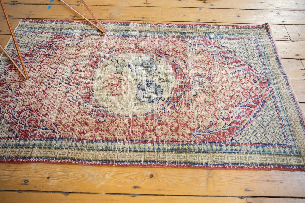 3x5 Vintage Distressed Oushak Rug