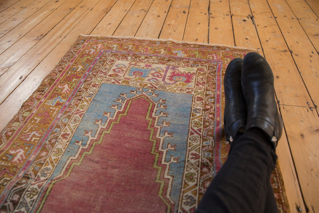 3.5x6 Vintage Distressed Oushak Rug