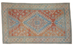 6x10 Vintage Distressed Oushak Carpet