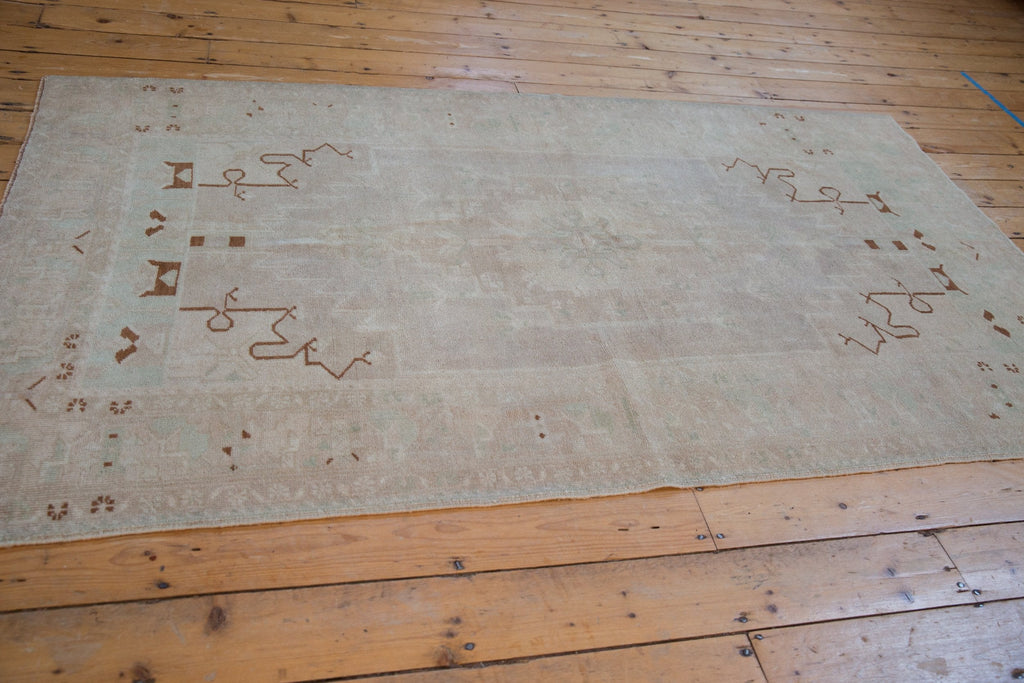 4.5x8 Vintage Distressed Oushak Rug