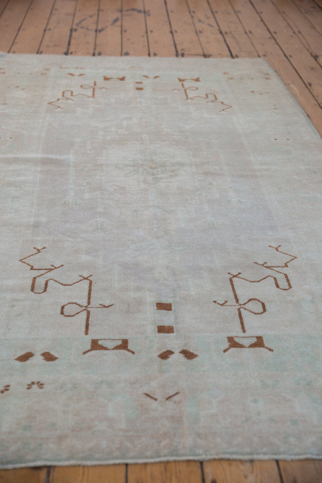 4.5x8 Vintage Distressed Oushak Rug