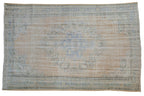 6x9.5 Vintage Distressed Oushak Carpet