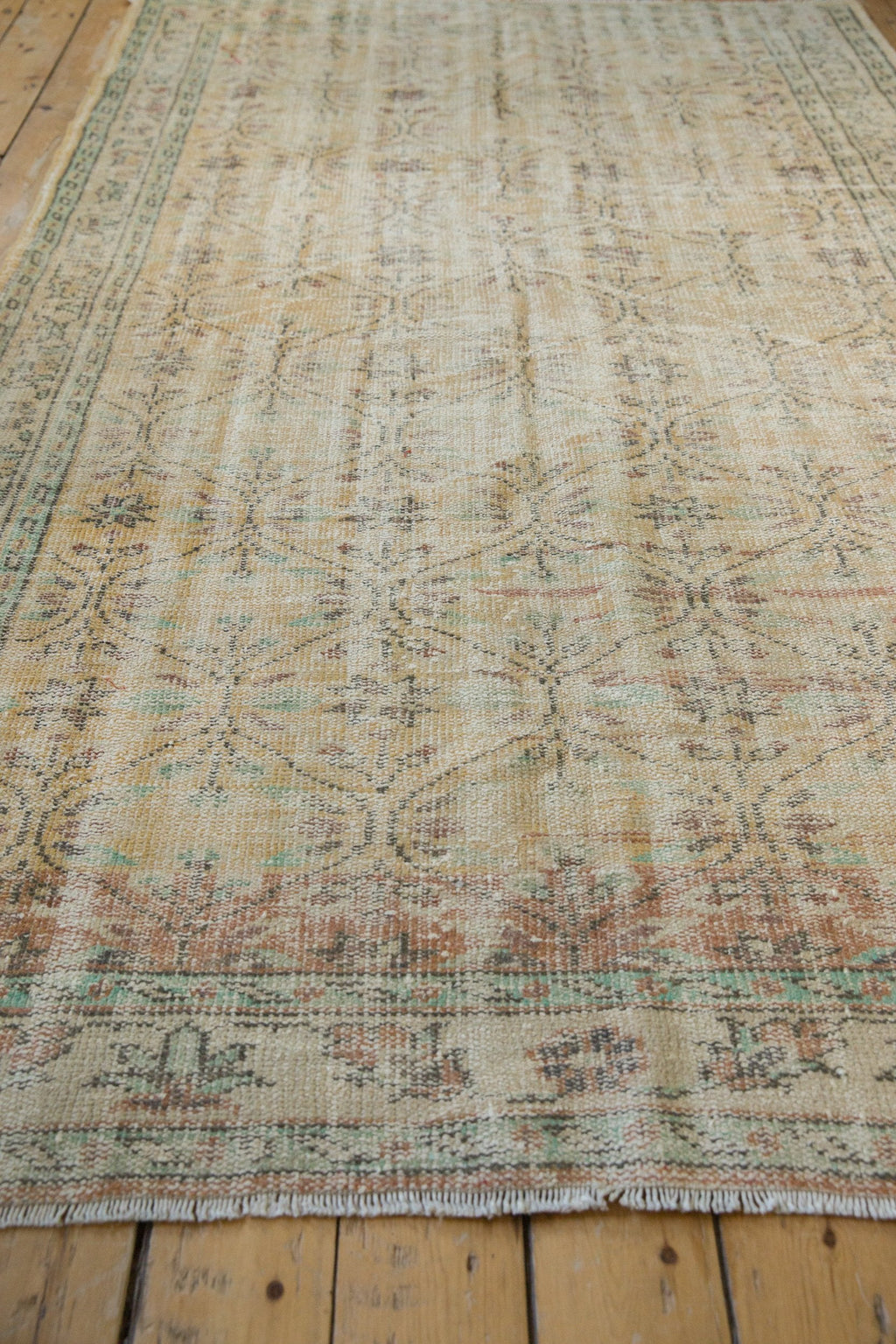5.5x9 Vintage Distressed Oushak Carpet